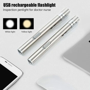 Linterna LED Portátil USB Linterna Recargable Lámpara Linterna Mini Para Médico - Imagen 1 de 12