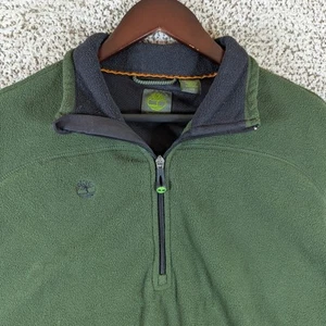 Pullover Timberland polar cuarto cremallera exterior informal verde para hombre grande - Imagen 1 de 9