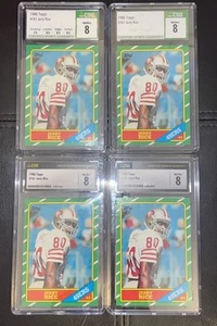 Jerry Rice RC #161 CGS Graded Card Lot (4) INVESTMENT LOT - Picture 1 of 4
