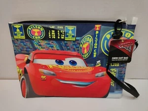 Disney Pixar Cars 3 Swim Suit Wet Bag Beach Accessory Lightning McQueen - Picture 1 of 9