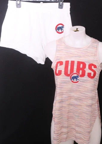 NEW Chicago Cubs Concepts Sport Tank Top/Shorts Sleepwear Pajamas Womens M Cover