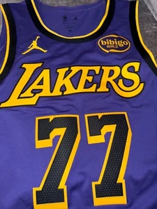Luka Doncic Authentic Jumpman Los Angeles Lakers Statement Jersey size 44 Medium - Picture 1 of 7