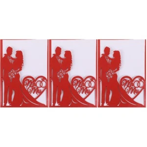 30 Stück Aushöhlen Hochzeitseinladungskarten Kreative Braut Bräutigam - Bild 1 von 12