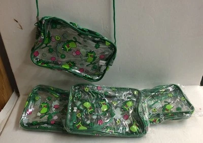 Estuche para lápices infantil cartera rana 12 piezas 7"x5" con cordón favor fiesta ENVÍO GRATUITO. Foto 1 de 3