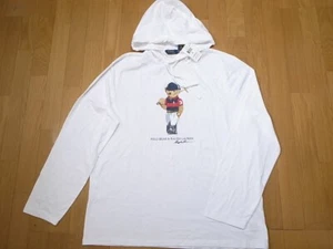 Polo Ralph Lauren Polo Bear Hooded T-Shirt White size XL - Picture 1 of 8