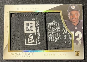 2014 IMMACULATE DRI ARCHER NEW ERA PLAYERS CAPS HAT ROOKIE LAUNDRY TAG #1/4 - Picture 1 of 3