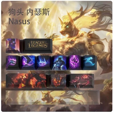 League of Legends Nasus Keycaps | OEM Profile | Gaming | Anime | Custom - Image 1 of 4
