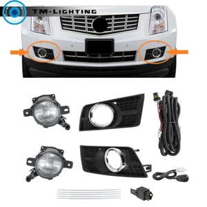 Bumper Fog Lights Lamps w/Switch+Wiring Kit For 2010-2016 Cadillac SRX LH&RH - Picture 1 of 9