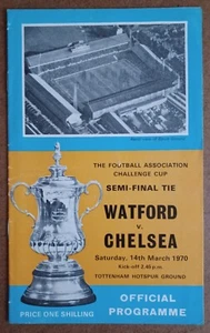 1969/70 WATFORD v CHELSEA F.A.CUP SEMI-FINAL @ WHITE HART LANE 14/03/1970 - Picture 1 of 3