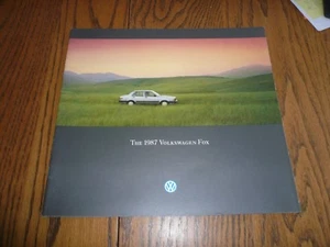 1987 VW Volkswagen Fox Sales Brochure - Vintage - Picture 1 of 6