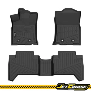 Fits 18-23 Toyota Tacoma Double Cab All Weather Floor Mats 3D Carpets Liners TPE - Picture 1 of 2
