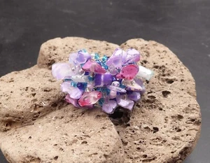 Zoe Ring mit Natursteinchips Amethyst - Bild 1 von 2