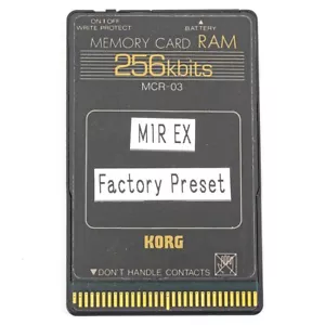 Korg MCR-03 Memory Card 256kbits 256 Kbits RAM with Plastic Case - Picture 1 of 3