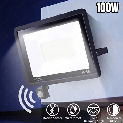 LED Fluter 10W 20W 30W 50W 100W 200W 300W 500W 230V Außen Strahler Scheinwerfer - Bild 1 von 4