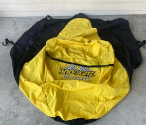 SNO-SKINZ SNOWMOBILE COVER YELLOW/BLACK USA MADE VERY GOOD CONDITION - Foto 1 di 4
