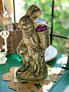 Primitive Vintage Style Easter Spring Faux Bunny Rabbit Cookie Mold Figurine - Picture 1 of 3