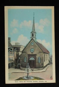 1930er Notre Dame des Victoires Quebec City QC Kanada Postkarte - Bild 1 von 1