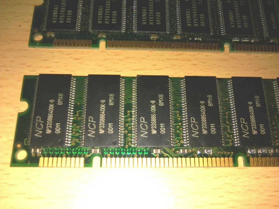 NCP - 1 x 64MB SDRAM PC100 P#: PC100NP33S886400K-8 - 168 Pin (PC/MAC) - (USED) - Image 1 of 1