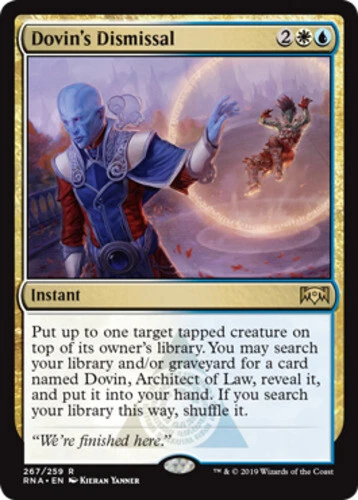 Dovin's Dismissal - Planeswalker Deck Exclusive ~ Near Mint Ravnica Allegiance M - Image 1 of 1