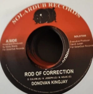 Donovan Kingjay –Rod Of Correction 7" Vinyl Roots Reggae Ska Solardub 2019 Mint - Picture 1 of 3