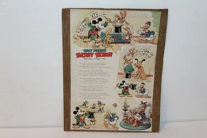 JULY 1935 GOOD HOUSE KEEPING WALT DISNEY's MICKEY MOUSE MICKEY'S MAGIC HAT POEM - Picture 1 of 5