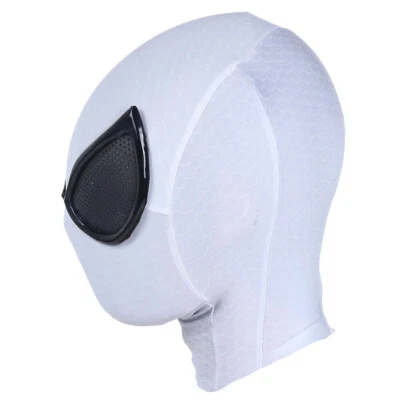 White Future Foundation Spider-Man Mask Cosplay Costume Spiderman Halloween Prop - Image 1 of 4