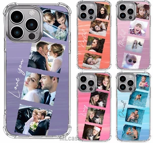 Funda protectora personalizada con collage de fotos a prueba de golpes para iPhone 14 12 13 15 11 - Imagen 1 de 14