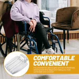 1 Pair of Universal Wheelchair Footrest Replacement Wheelchair Foot Pedal - Picture 1 of 12