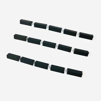 Dolls House 1:12th Scale 12 x Miniature Angled Ridge Roof Tiles in Slate Grey - Image 1 of 3
