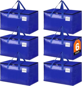 Bolsas de Mudanza-Cajas de Mudanza de Alta Resistencia, Bolsos de Almacenamiento con Cremallera, Ha... - Imagen 1 de 4