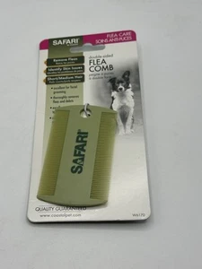 Safari Double Sided Flea Comb Pet Grooming for Dog, Puppy, Cat, Kitten - Picture 1 of 3