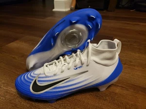 Size 8.5 Nike Zoom Air Vapor Pro 1 Cleats White Racer Blue Men's FB3298-101 - Picture 1 of 10