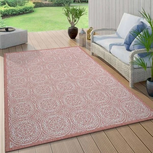 Rugshop Out Door Rugs Transitional Floral Circles Indoor Outdoor Carpet Rug 8x10 - Picture 1 of 11
