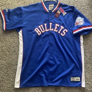 Vintage Baltimore Bullets Majestic Hardwood Classics NBA Shooting Jacket Sz XL - Picture 1 of 2