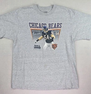 Chicago Bears Brian Urlacher Super Bowl Shirt Tee Adult Size Large Reebok Gray - Picture 1 of 9