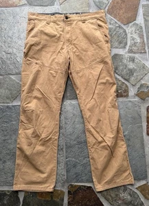 WRANGLER ATG Mens Pants Sz 36x30 TAN Desert Straight Fit Slim Utility Work - Picture 1 of 11