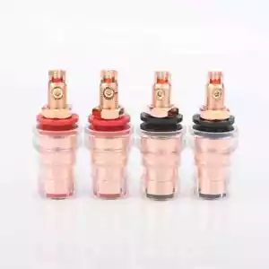 Hi-End Reines Kupfer Polklemme Verstärker Lautsprecher Audio Stecker Terminal - Bild 1 von 6