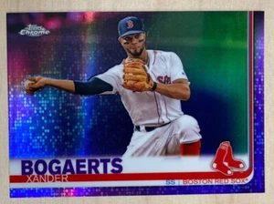XANDER BOGAERTS - RIFRATTORI VIOLA CROMATI TOPPS 2019 [204/299] #96 - RED SOX - Foto 1 di 3