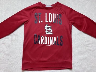 Boys Medium St. Louis Cardinals Performance Fleece Sweatshirt Red Youth Shirt - Image 1 of 4