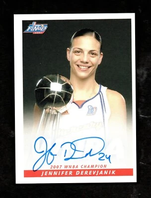 2008 WNBA Autograph JENNIFER DEREVJANIK Phoenix Mercury 2007 WNBA Champions - Image 1 of 2