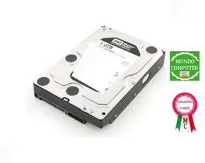 HARD DISK WESTERN DIGITAL 1 TB SATA < 3,5 ''> PC FISSO / DESKTOP - Foto 1 di 1
