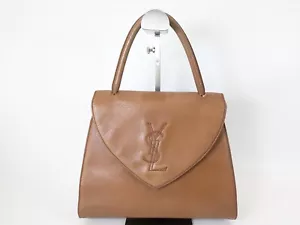 Yves Saint Laurent Handbag bag Brown Leather YSL - Picture 1 of 24