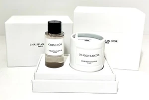 Dior VIP Gift Set : Gris Body Soap 20 Ml And 30 Montaigne Mini Candle 35 G / NIB - Picture 1 of 4