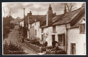 Postcard Boscastle nr Tintagel Cornwall houses Village Street RP by Webber - Foto 1 di 2