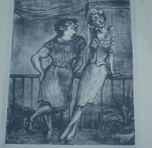 A. Paul Weber - Lithografie "Probleme" - signiert - Bild 1 von 5