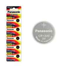 5 pcs Panasonic CR1220, DL1220, ECR1220 Lithium Cell Battery 3V Exp. 2029