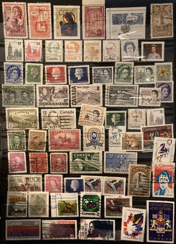 Canada Stamp Unchecked Lot, George VI, Elizabeth II, Used Cover