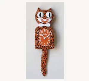 Exotic Pet Collection Leopard Kit-Cat Klock clock FREE US SHIPPING - Picture 1 of 2