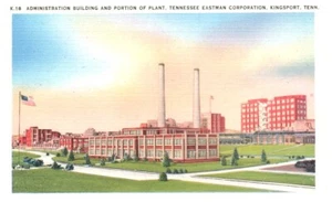 VERWALTUNGSGEBÄUDE UND WERBETEIL, TENNESSEE EASTMAN CORP, TENN PC * B13 - Bild 1 von 2