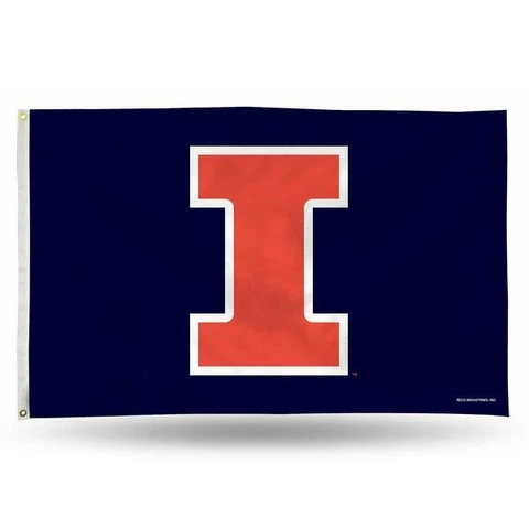 3x5 outdoor Flag - NCAA - Illinois Fighting Illini Cover
